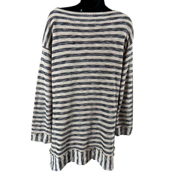 Soft Surroundings Marina Striped Pullover Top M - Picture 7 of 8
